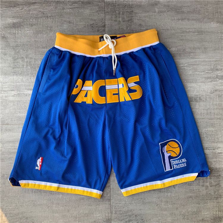 Men NBA 2021 Indiana Pacers Blue Shorts->indiana pacers->NBA Jersey